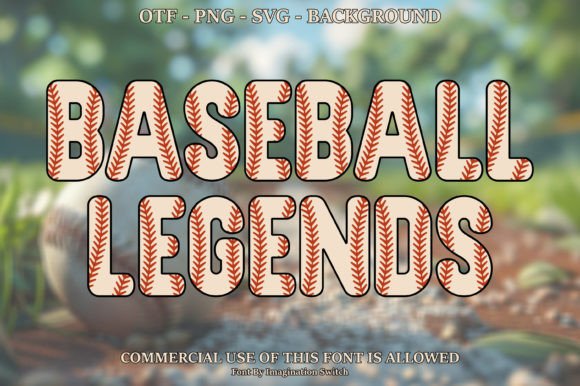 Baseball Legends: A Color Font for Unforgettable Designs