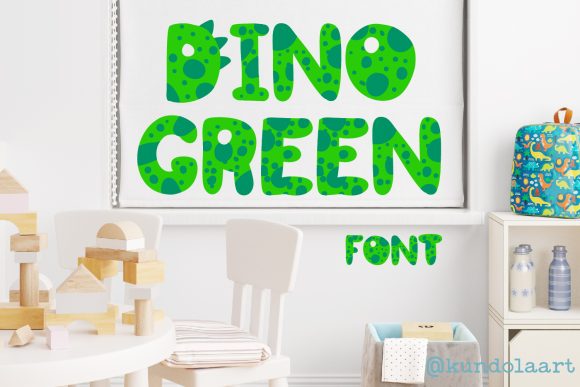 Dino Green: A Playful Font for Creative Branding