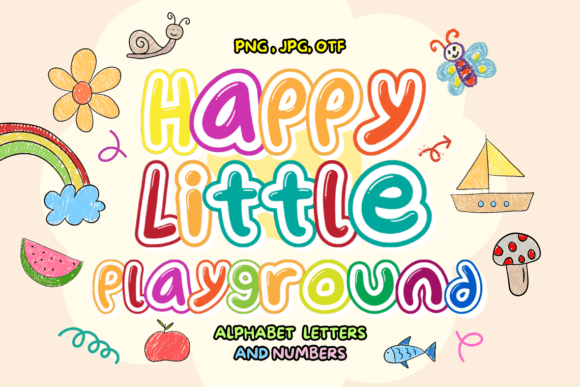 Happy Little Playground Color Font: Design with Playful Whimsy