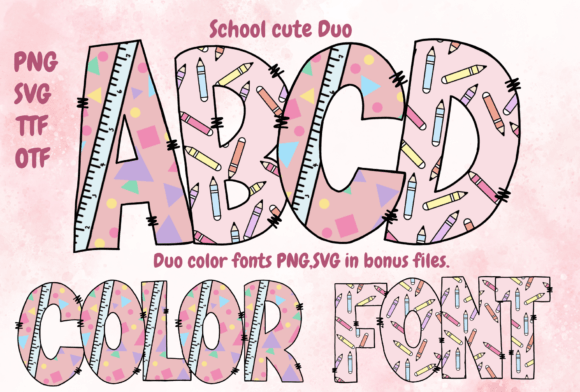School Cute Duo: The Playful Font Pairing for Vibrant Designs