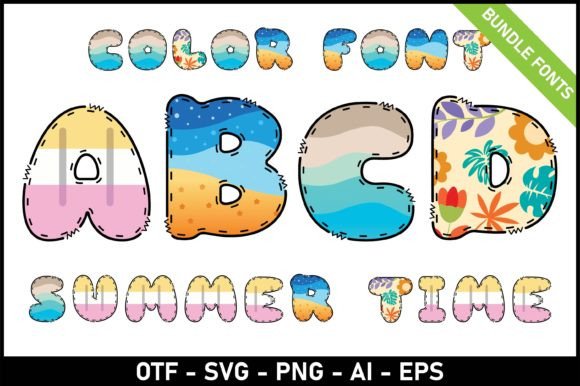 Summer Time: A Playful Typeface for Creative Projects